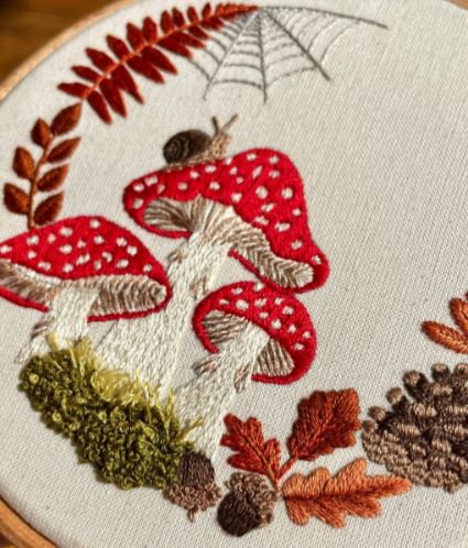 Autumn-themed Fabric Art