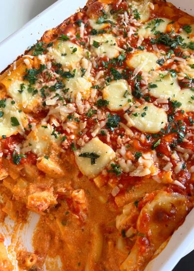 Baked Ziti with Spinach