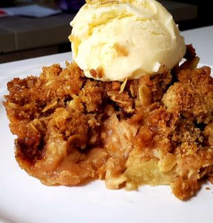 Caramel Apple Crisp