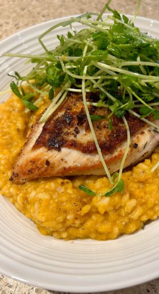 Chicken and Butternut Squash Risotto