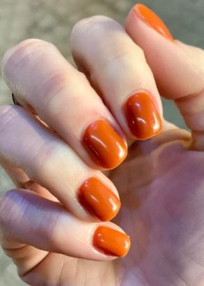 Classic Pumpkin Spice Nails