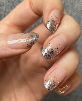 Glitter Gradient Nails