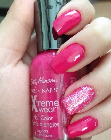 Hot Pink with Geometric Accents