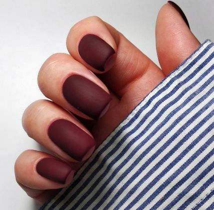 Matte Burgundy Elegance