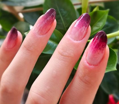 Pink Ombre Nails