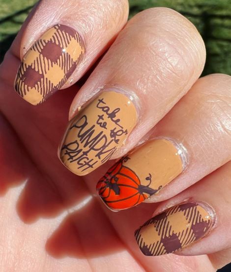 Pumpkin Patch Nails