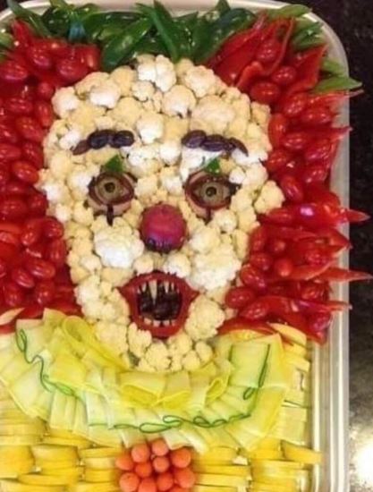 Skeleton Veggie Platter