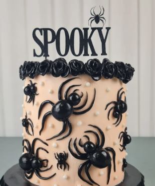 Spooky Spiderweb Cake