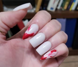 Vampire Fangs Manicure