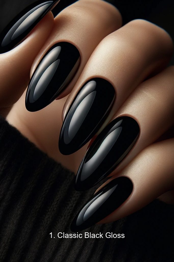 1. Classic Black Gloss