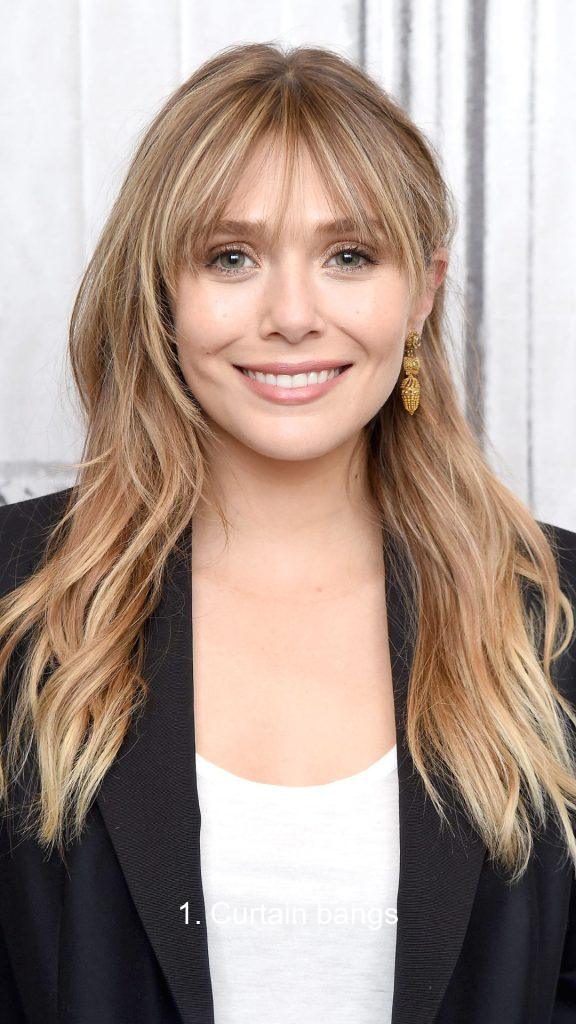 1. Curtain bangs