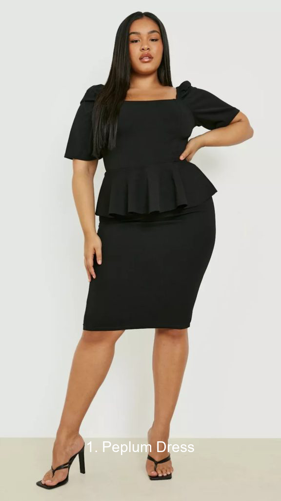 1. Peplum Dress