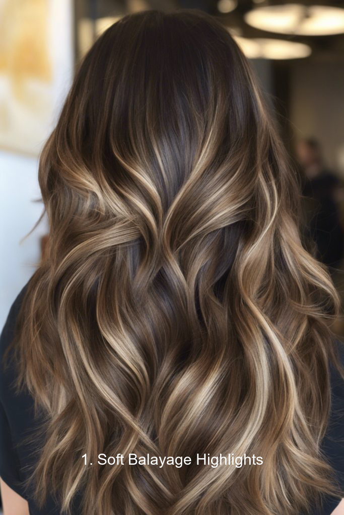 1. Soft Balayage Highlights