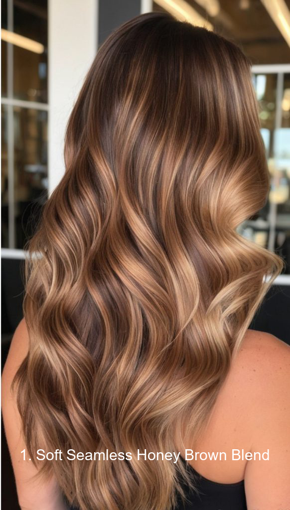 1. Soft Seamless Honey Brown Blend