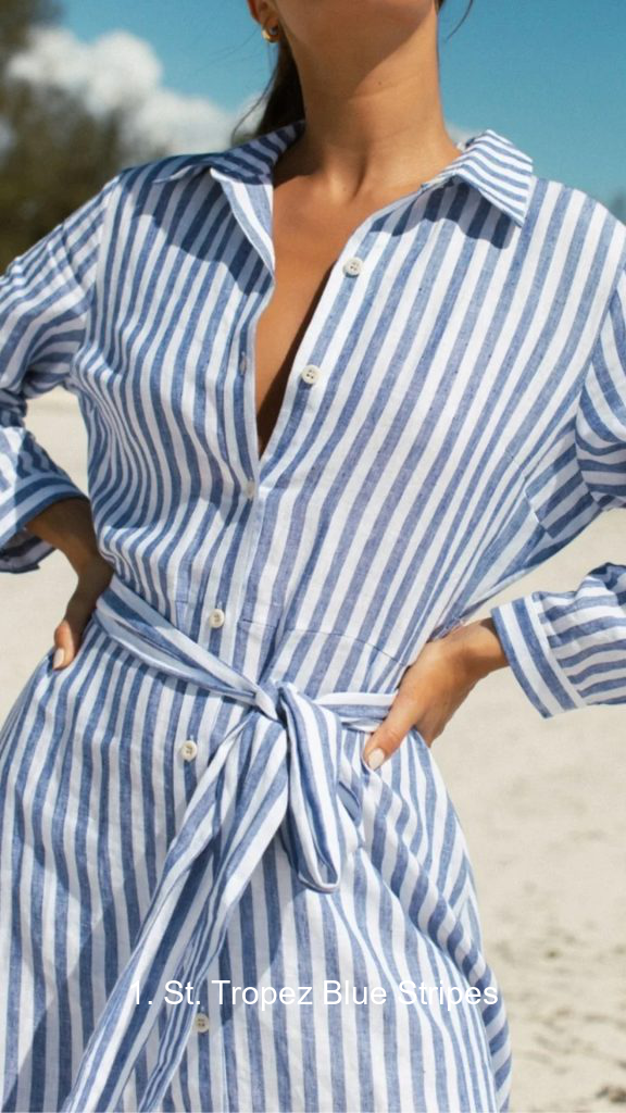 1. St. Tropez Blue Stripes