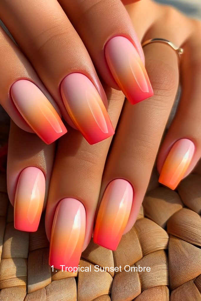 1. Tropical Sunset Ombre