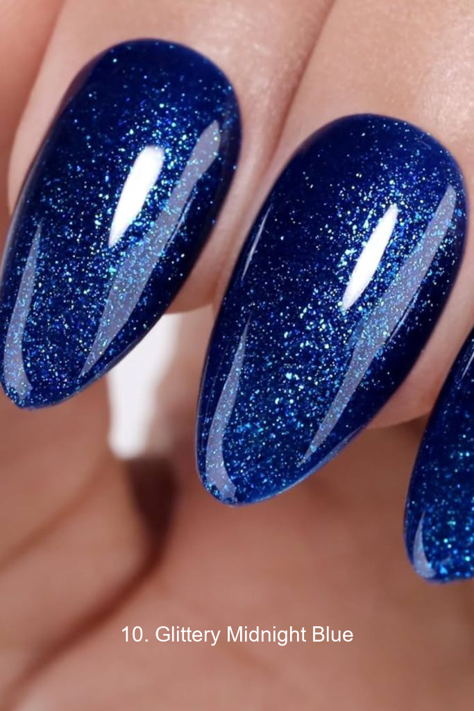 10. Glittery Midnight Blue