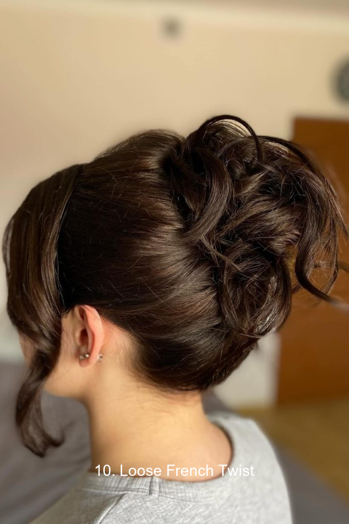 10. Loose French Twist