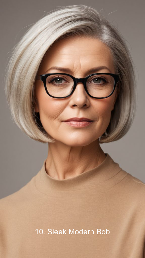 10. Sleek Modern Bob