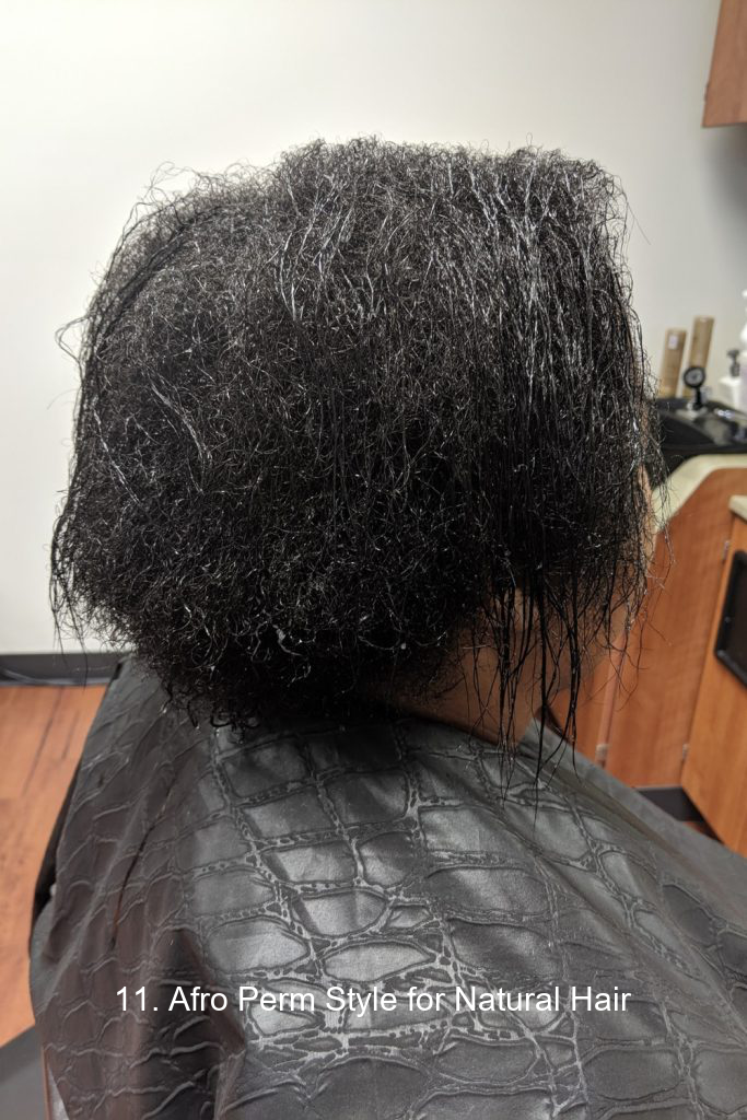 11. Afro Perm Style for Natural Hair