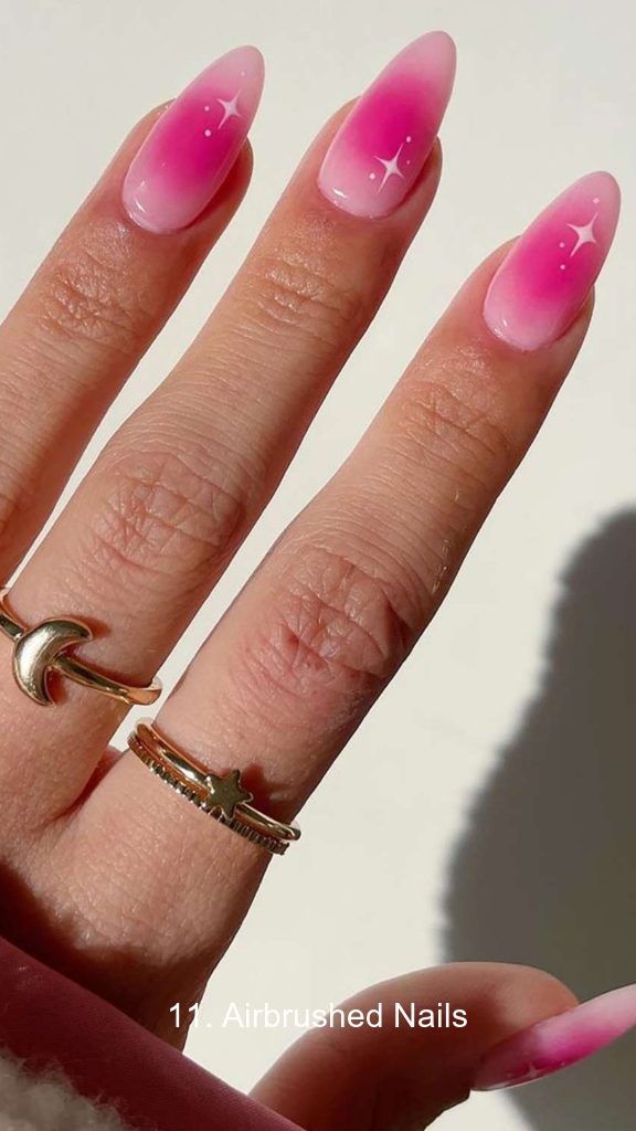 11. Airbrushed Nails