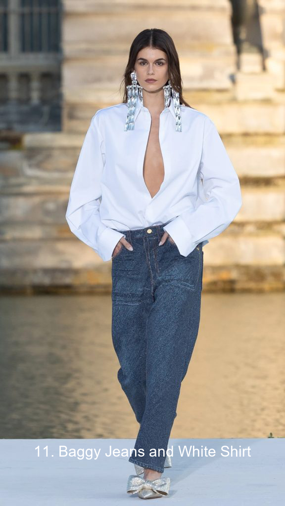 11. Baggy Jeans and White Shirt