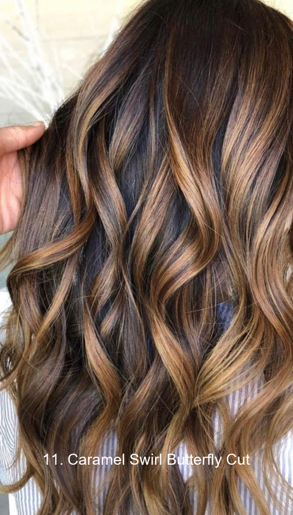 11. Caramel Swirl Butterfly Cut