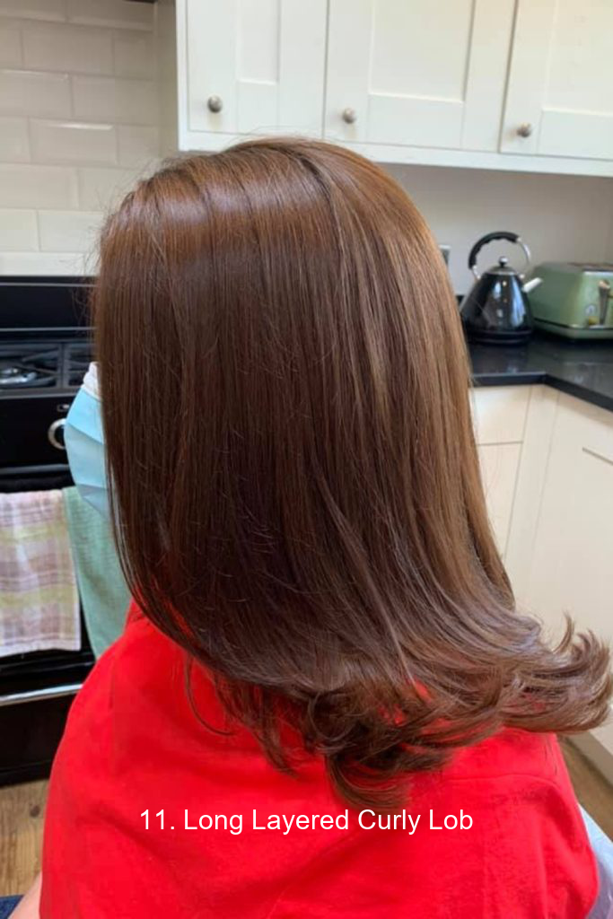 11. Long Layered Curly Lob