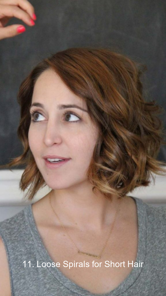 11. Loose Spirals for Short Hair