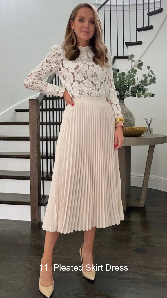 11. Pleated Skirt Dress