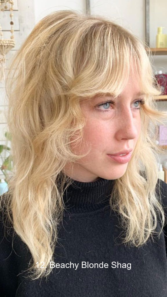 12. Beachy Blonde Shag