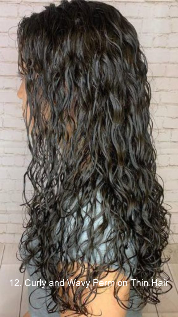 12. Curly and Wavy Perm on Thin Hair