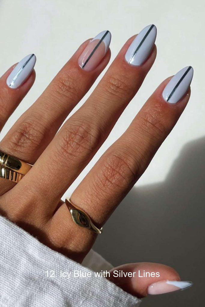 12. Icy Blue with Silver Lines