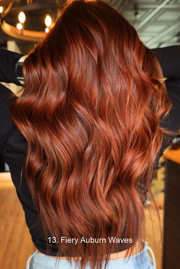 13. Fiery Auburn Waves
