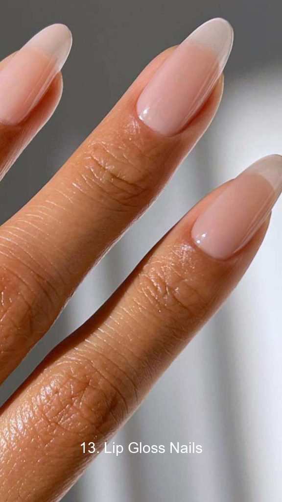 13. Lip Gloss Nails