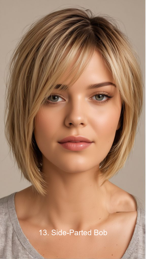 13. Side-Parted Bob
