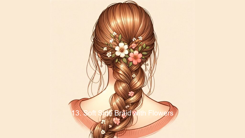 13. Soft Side Braid with Flowers
