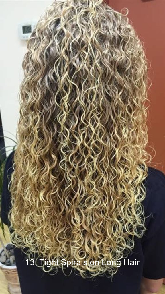 13. Tight Spirals on Long Hair