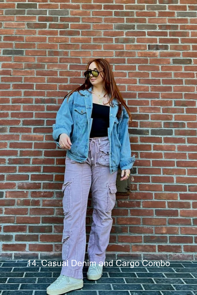 14. Casual Denim and Cargo Combo