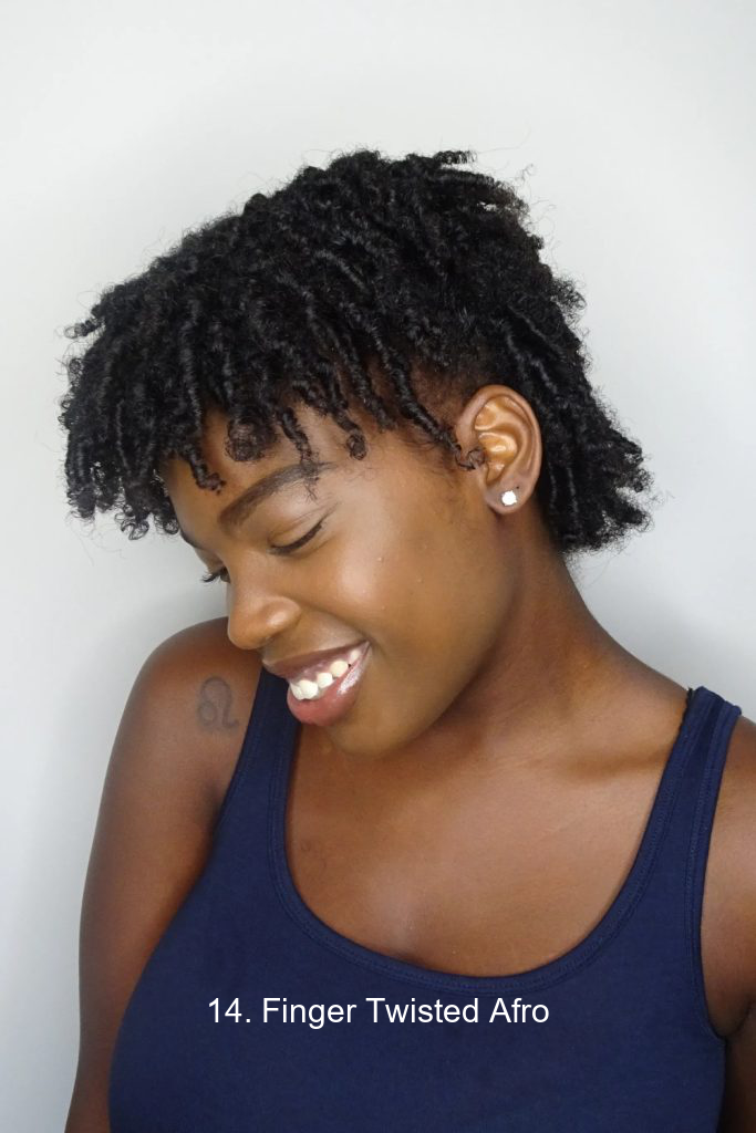 14. Finger Twisted Afro