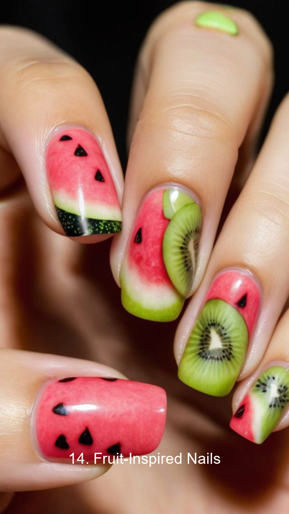 14. Fruit-Inspired Nails