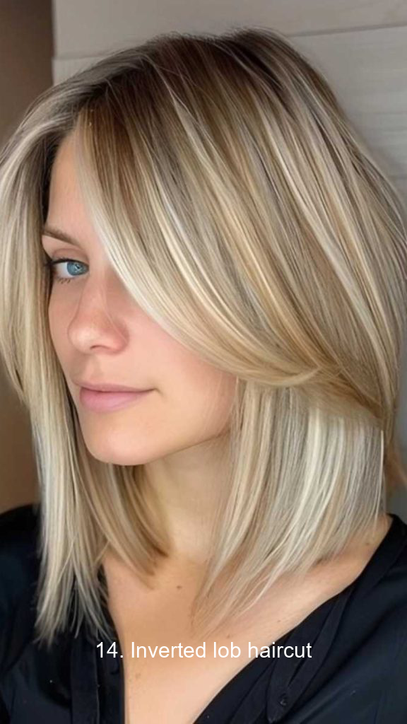 14. Inverted lob haircut