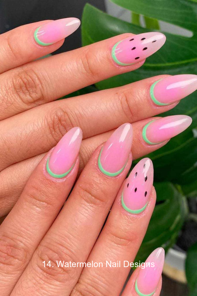 14. Watermelon Nail Designs