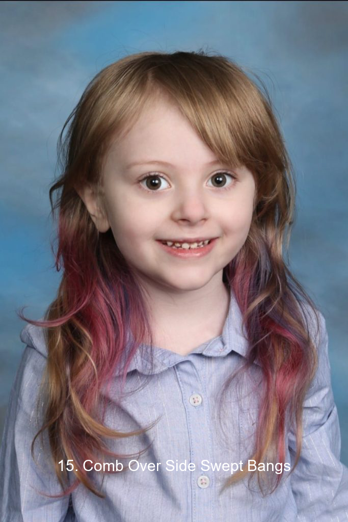 15. Comb Over Side Swept Bangs