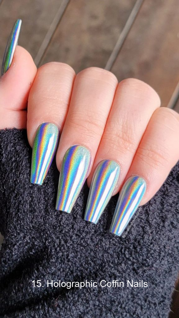 15. Holographic Coffin Nails