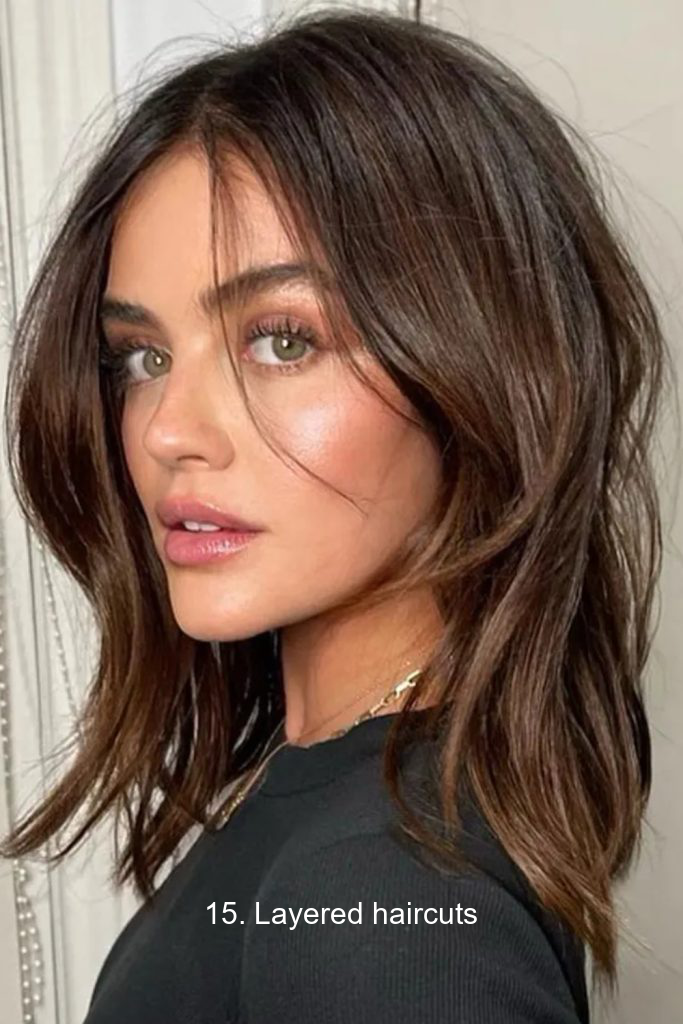 15. Layered haircuts