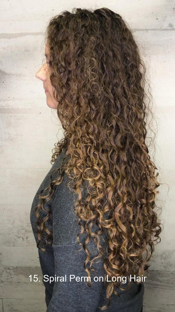 15. Spiral Perm on Long Hair