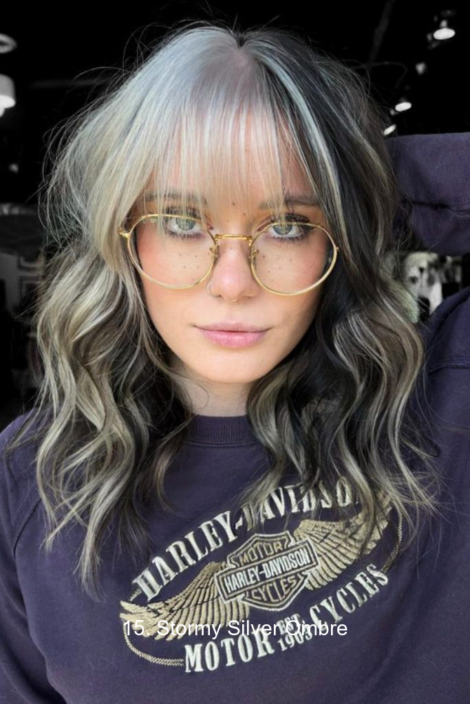 15. Stormy Silver Ombre