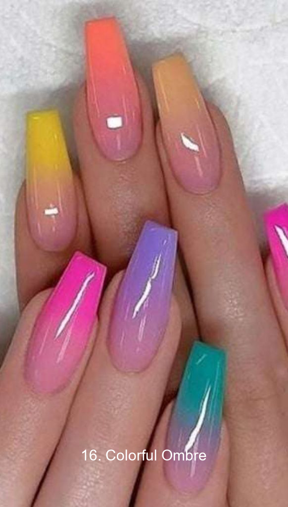 16. Colorful Ombre