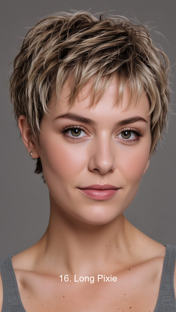 16. Long Pixie